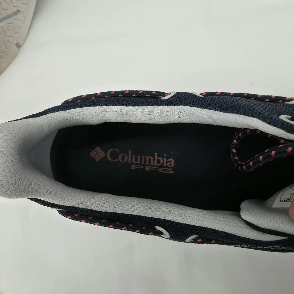 Columbia PFG Delray Mens 10.5 Navy Boat Shoes Lace Up Casual Deck Comfort